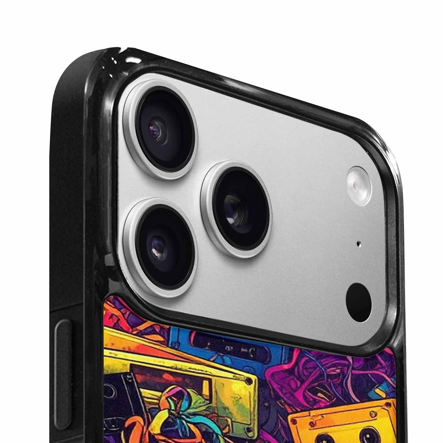 iPhone 17 Pro Max Case — Retro Cassette Tape Pattern Retro Vintage, Customized Protective Case