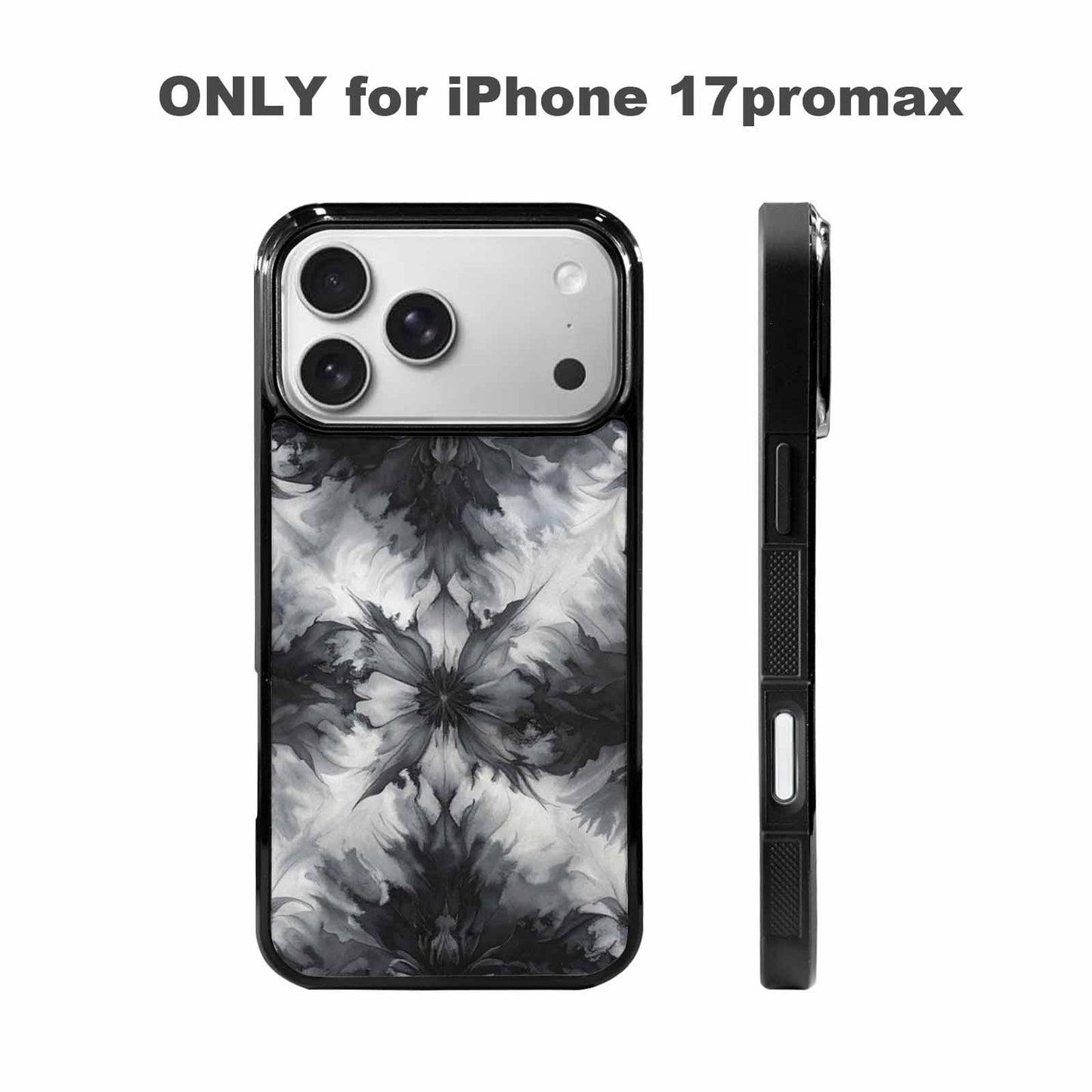 iPhone 17 Pro Max Case — Tie Dye Black And Tie Dye, Personalized Phone Case
