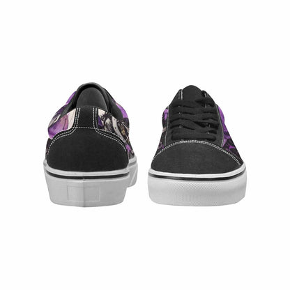 WOMEN'S Rainbow Drip Mushrooms Lace-Up Canvas Dark Academia Custom Sneakers