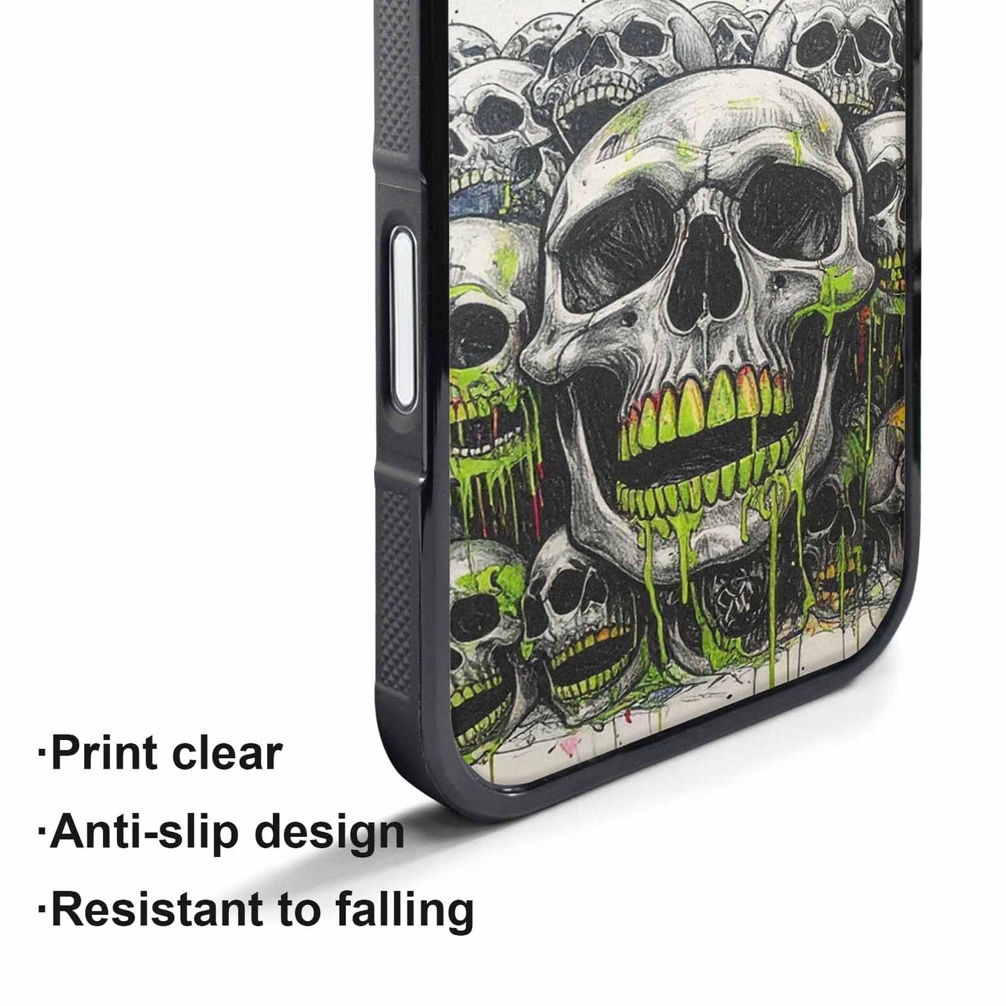iPhone 17 Pro Max Case — Rainbow From Skull\'s Mouth Gothic Skulls, Custom Print Case Cover