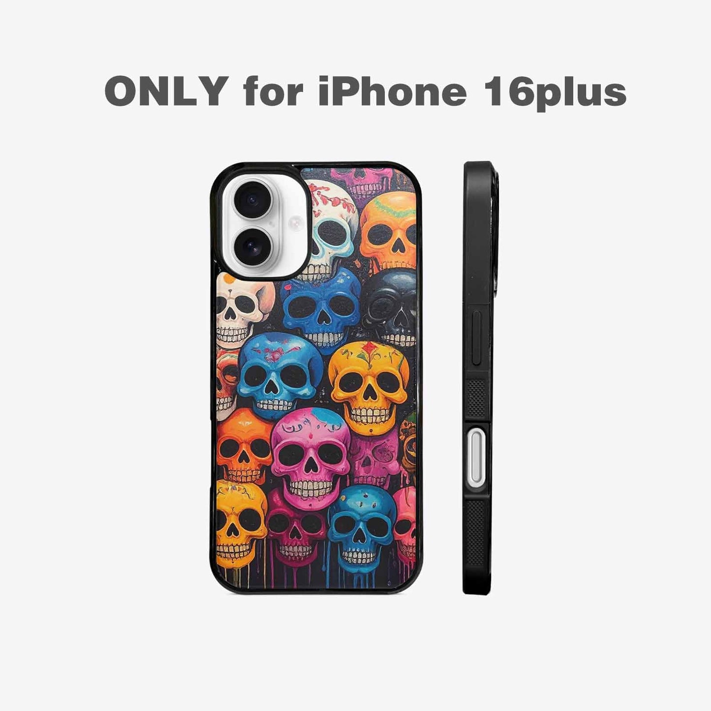 iPhone 16 Plus Case — Skulls General Skulls Pattern, Personalized Phone Case