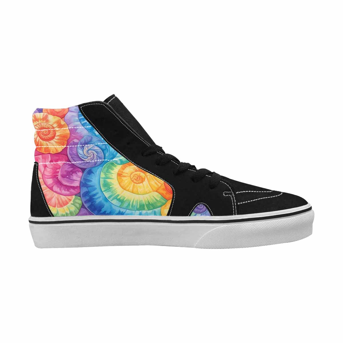 MEN'S Tie High Top Canvas Dark Academia Custom Sneakers