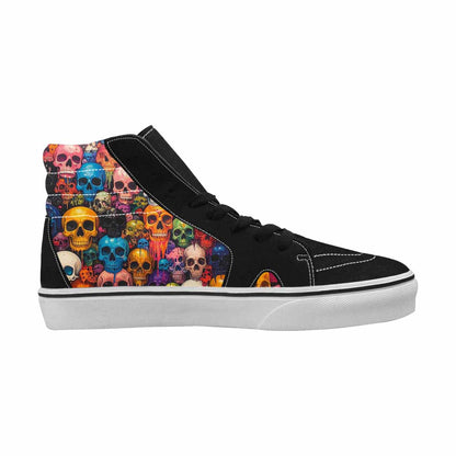 WOMEN'S Skulls High Top Canvas Custom Design Y2K Custom Canvas Shoes