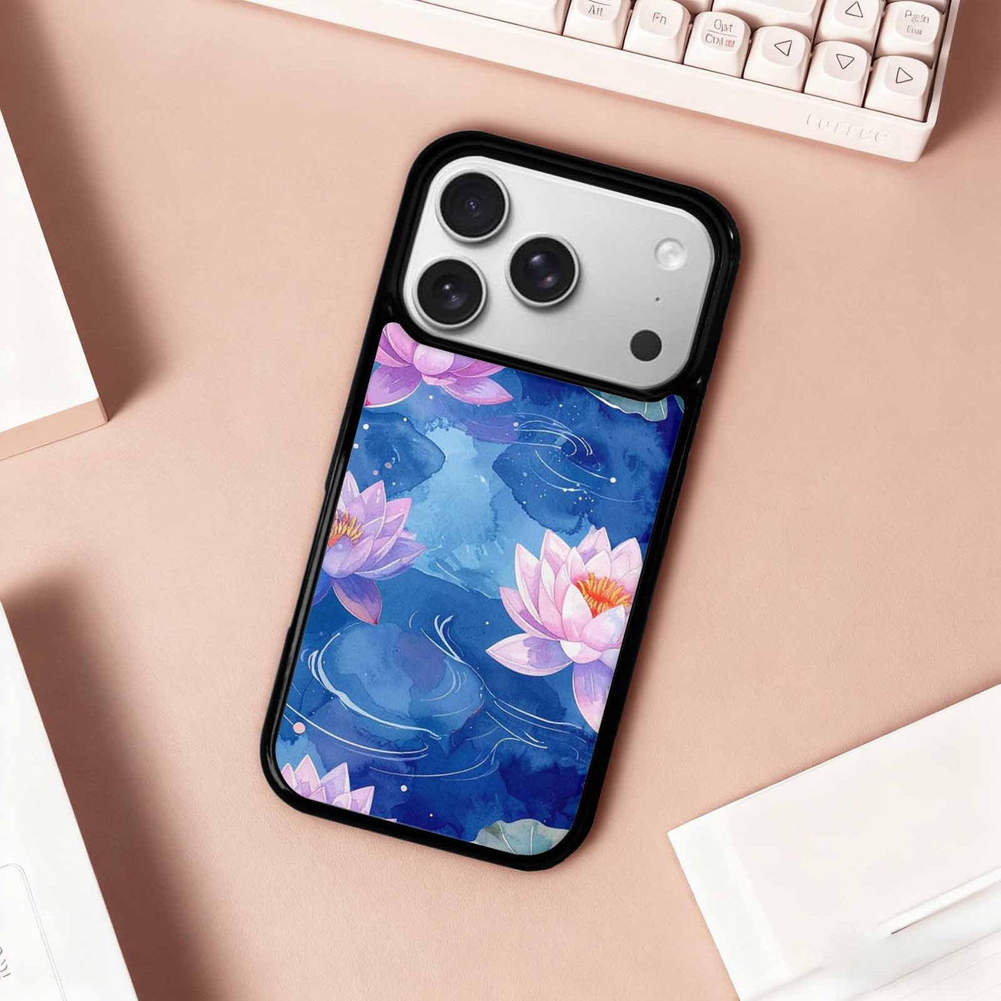 iPhone 17 Pro Case — Monet Water Lilies Painting Pattern Original, Custom Made Phone Cover