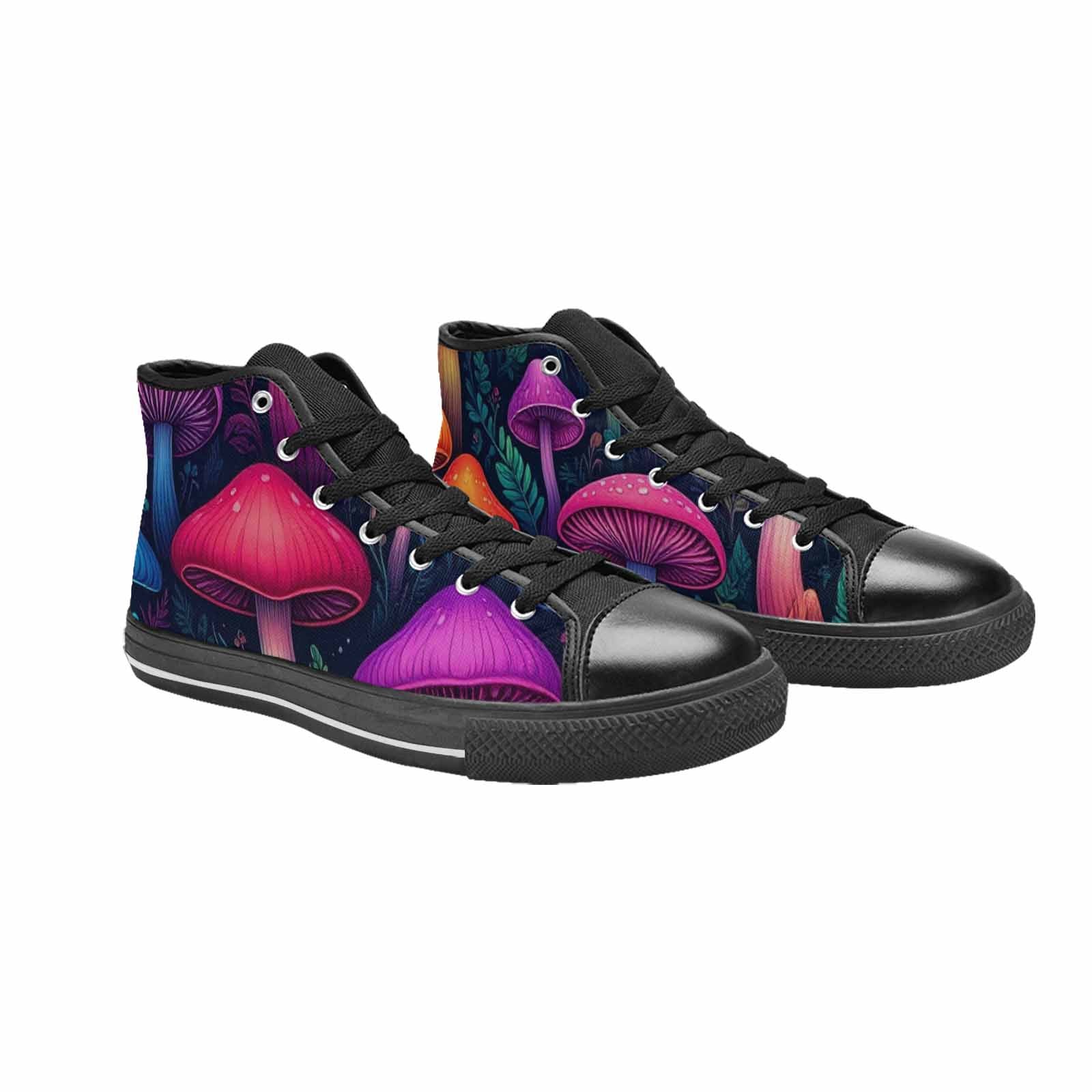MEN'S Psychedelic Mushroom High Top Canvas Surreal Sneakers