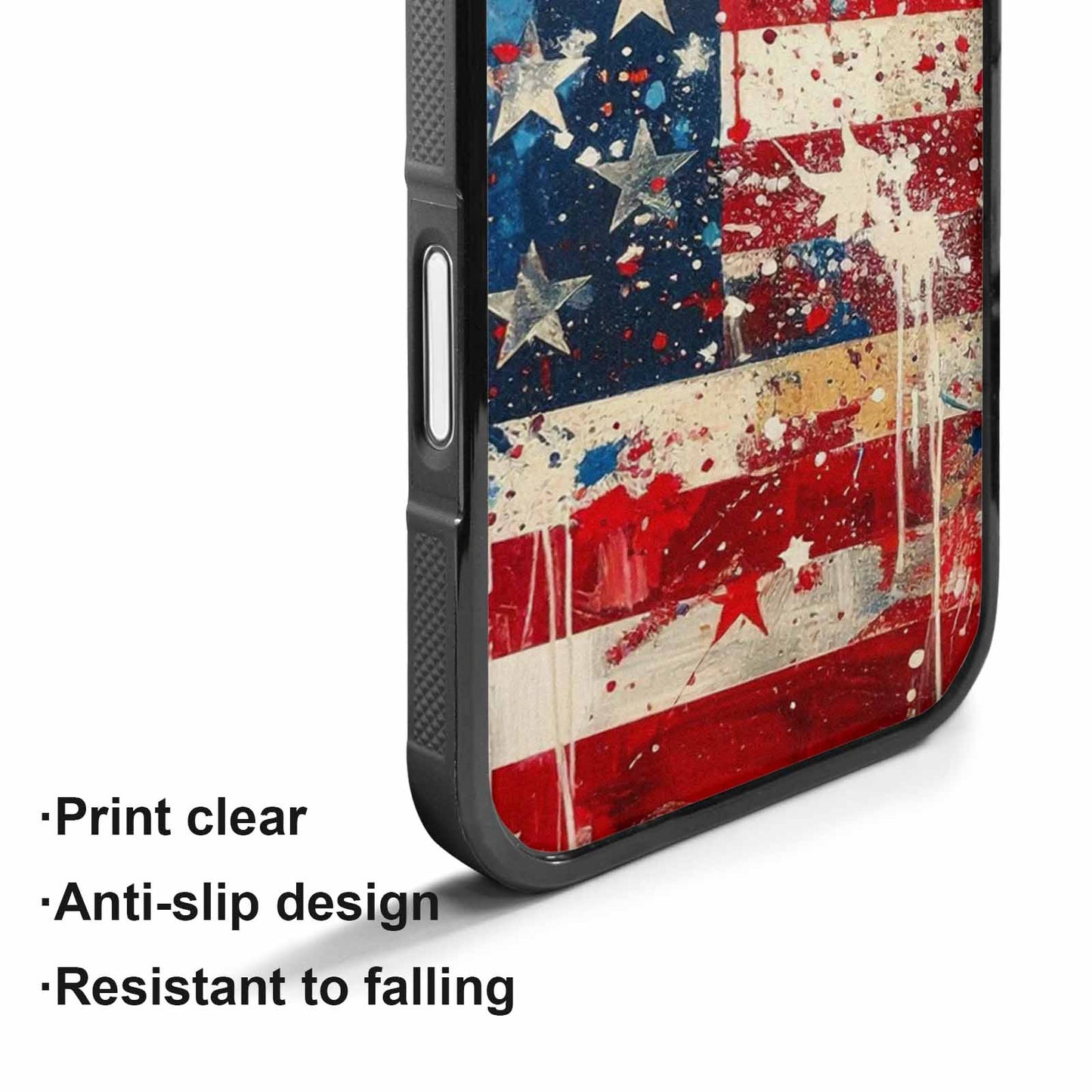 iPhone 17 Case — Patriotic Stars And Stripes Galaxy Space, Original Design Phone Case