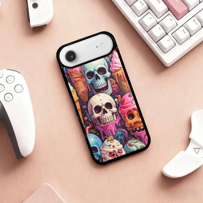 iPhone 17 Air Case — Ice Cream Monsters Skullsmelti Gothic Skulls, Custom Printed Phone Case