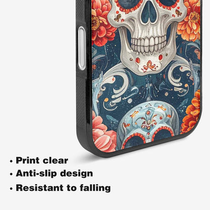 iPhone 16 Case — Marble Skull Custom, Personalized Phone Case