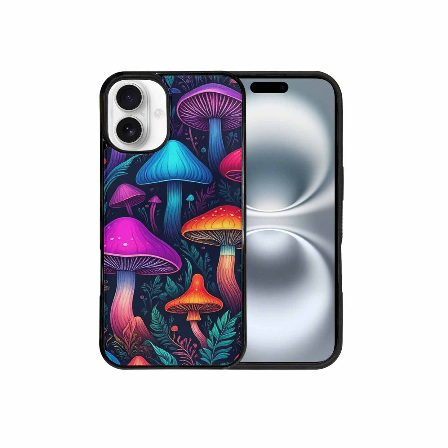 iPhone 16 Plus Case — Psychedelic Mushroom Custom Personalized Phone Cover, Custom Designed Case Cover