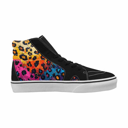 MEN'S Full Color Vibrant Animal High Top Canvas Surreal Shoes