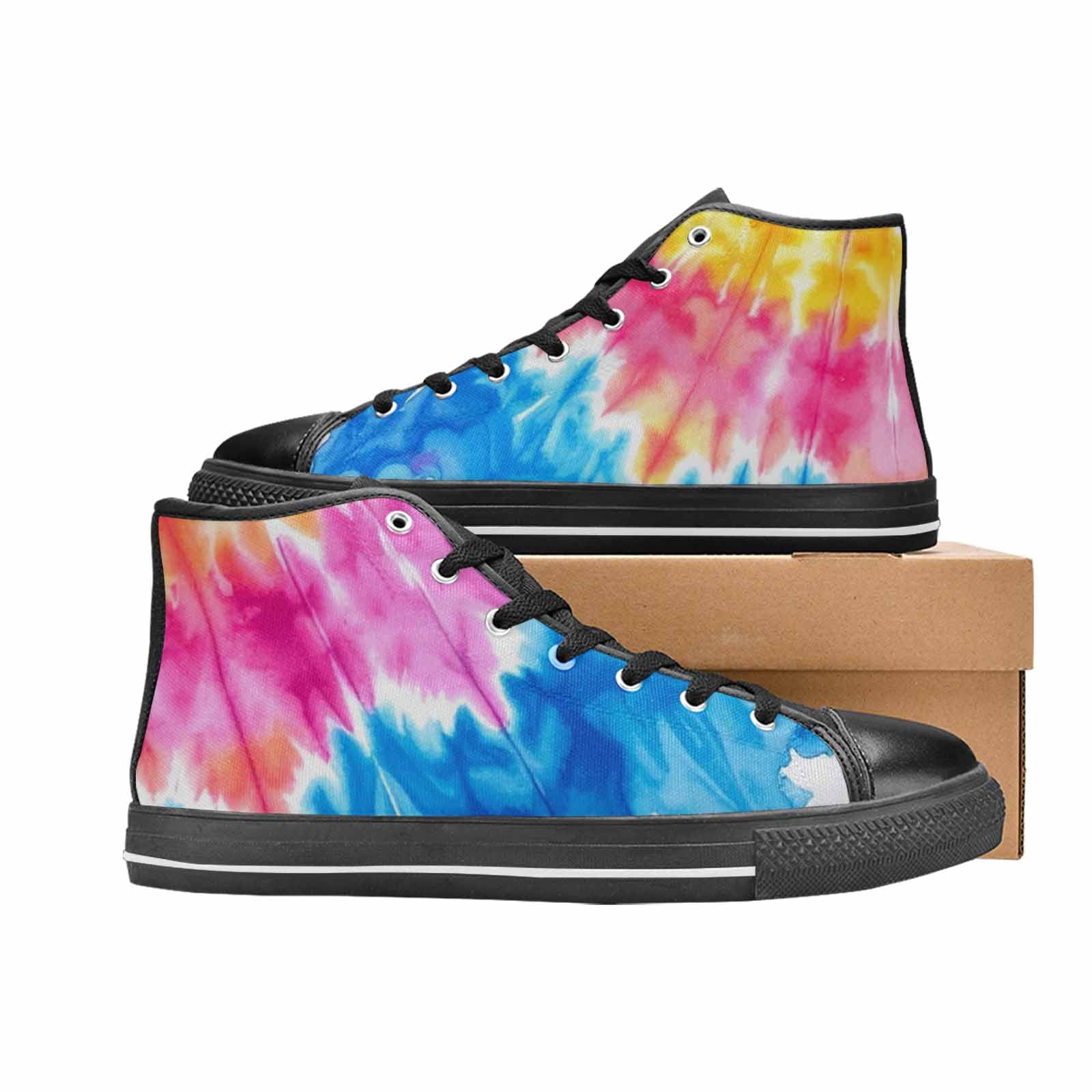 WOMEN'S Tie Dye Drip High Top Canvas Dreamcore Shoes