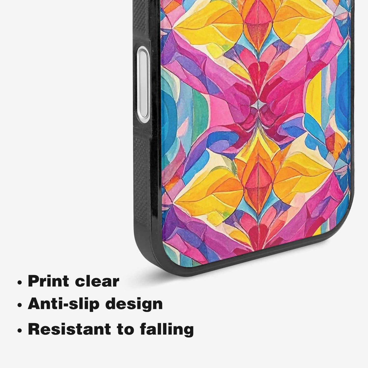 iPhone 16 Plus Case — Pansexual Flag Color Theme Small Rainbow, Custom Art Phone Cover