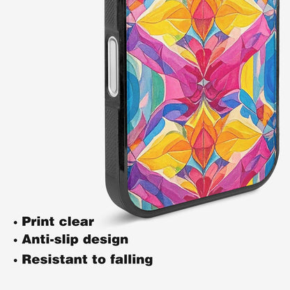 iPhone 16 Plus Case — Pansexual Flag Color Theme Small Rainbow, Custom Art Phone Cover