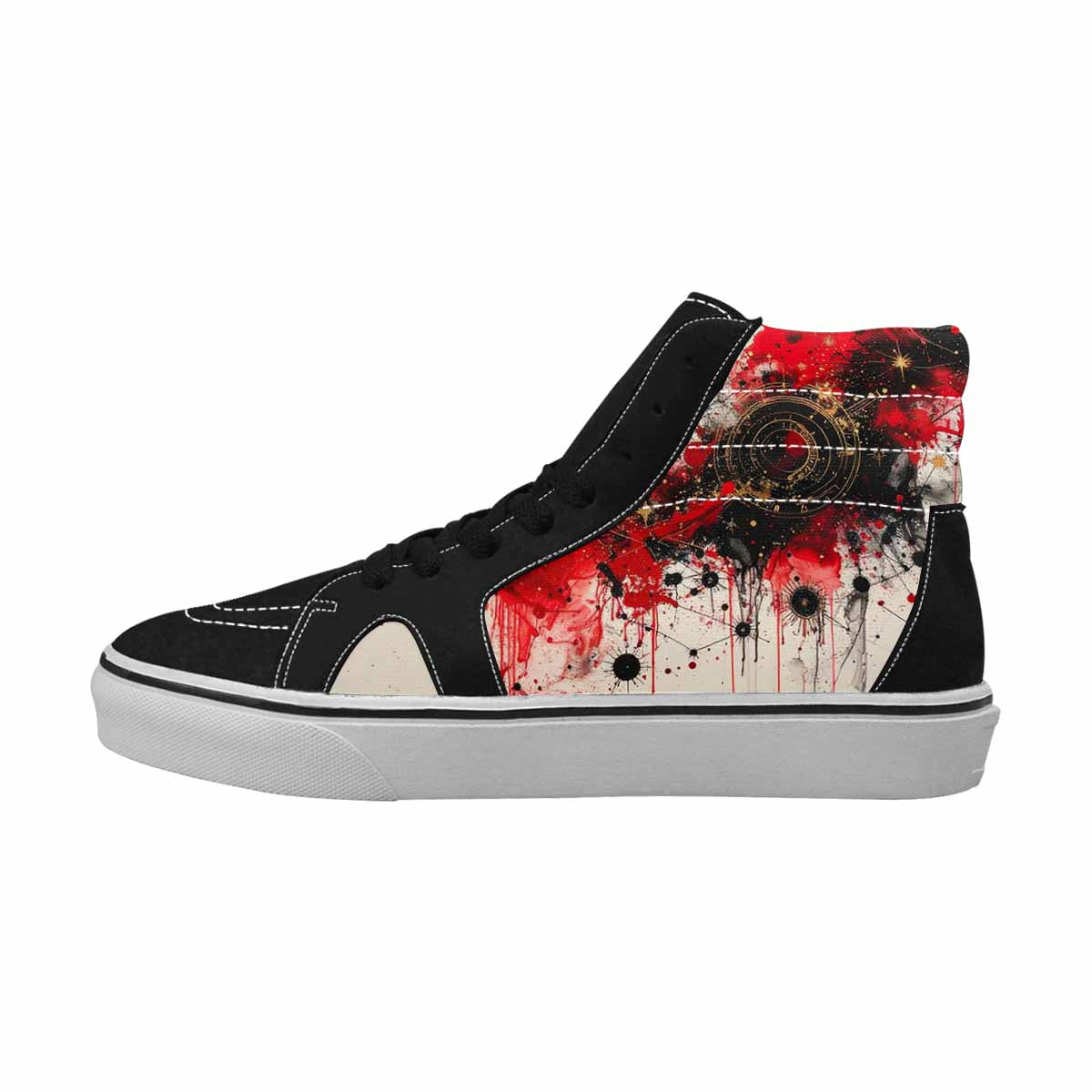 MEN'S Zodiac Constellation High Top Canvas Grunge Custom Shoes