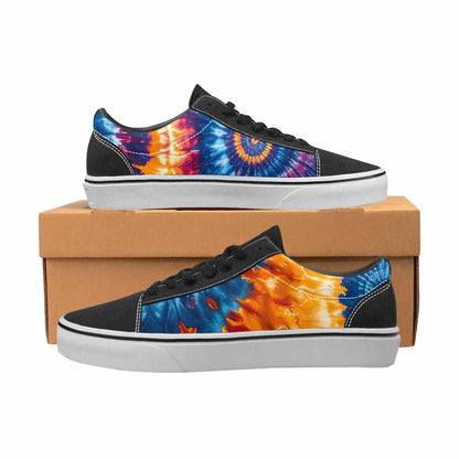 WOMEN'S Tie Dye Mixed Style Canvas Lace-Up Dark Academia Custom Shoes