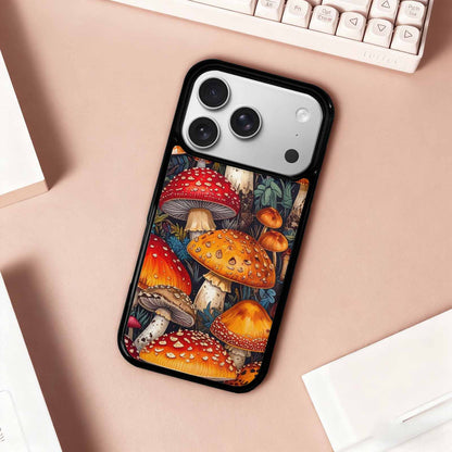 iPhone 17 Pro Case — Mushrooms Pattern Hundreds Of Kui Original, Unique Phone Case Design
