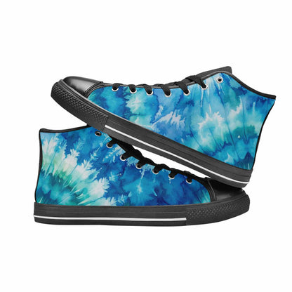 WOMEN'S Tie Dye - High Top Canvas Vibrant Chaos Sneakers