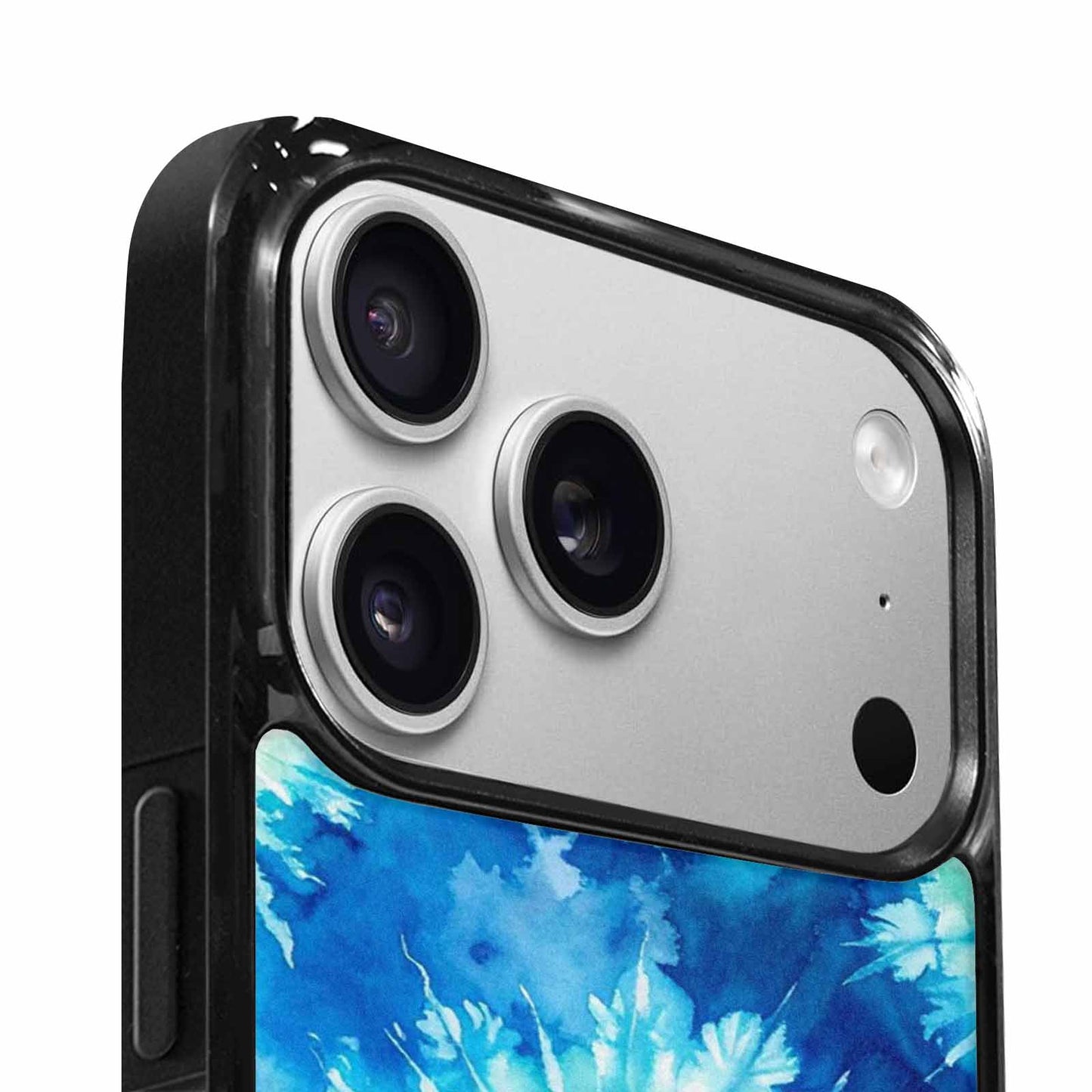 iPhone 17 Pro Max Case — Tie Dye Ocean Blues Tie Dye, Custom Printed Phone Case