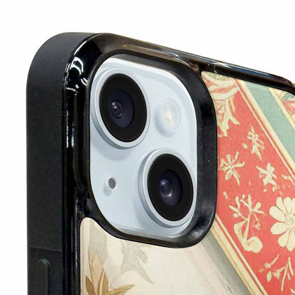 iPhone 15 Plus Case — Christmas Wrapping Paper Pattern Art Wallpaper, Customized Protective Case
