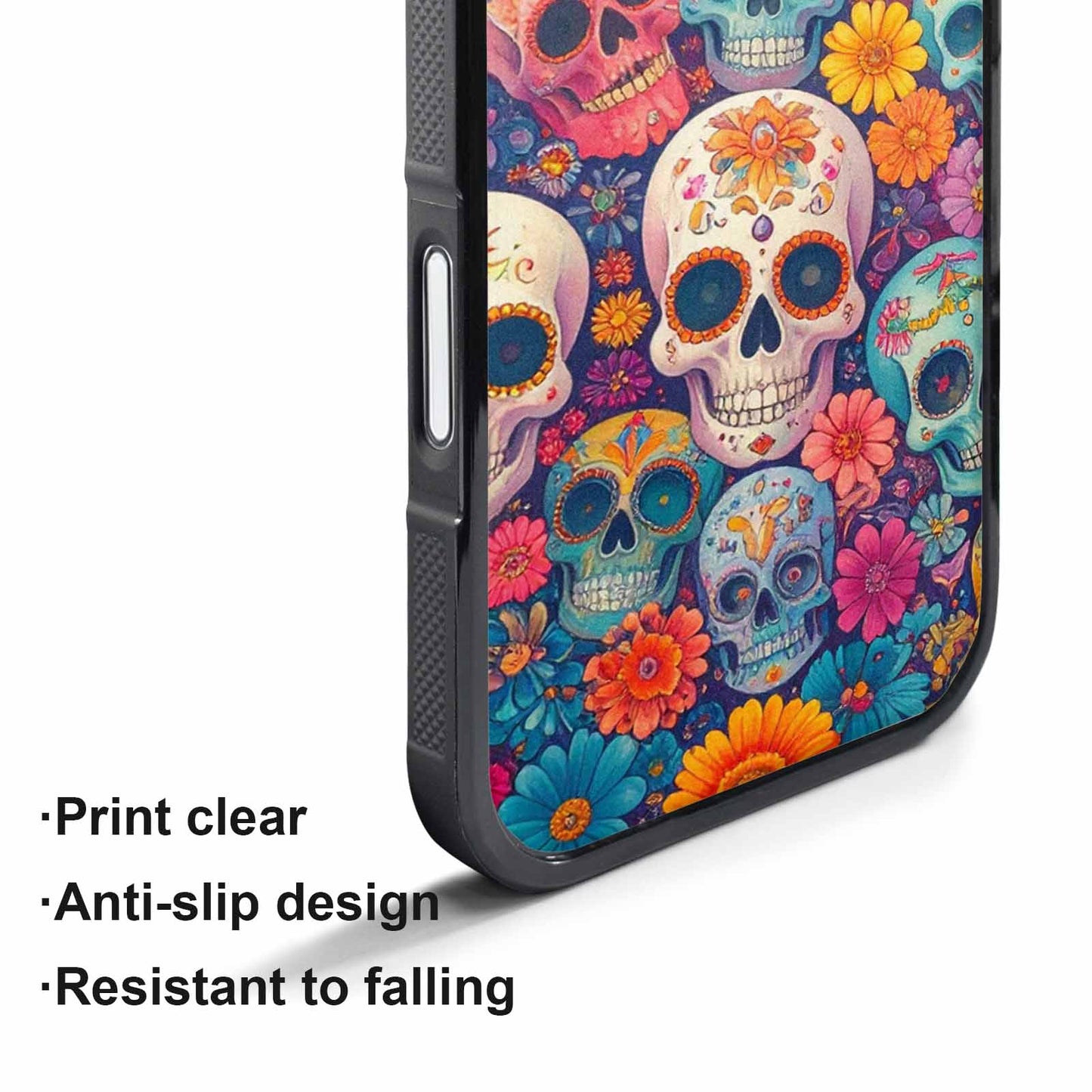 iPhone 17 Air Case — Ornate Candy Color Skull Pattern Gothic, Custom Made Phone Cover