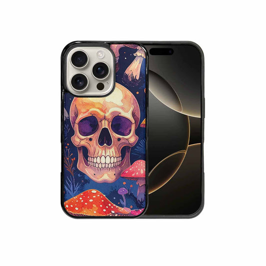 iPhone 16 Pro Case — Mushroom Skulls Custom, Custom Phone Case