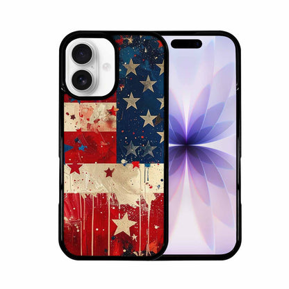 iPhone 17 Case — Patriotic Stars And Stripes Galaxy Space, Custom Designed Case Cover