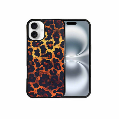 iPhone 16 Plus Case — Leopard Print Dark Seamless Pattern Vibrant, Unique Phone Case Design