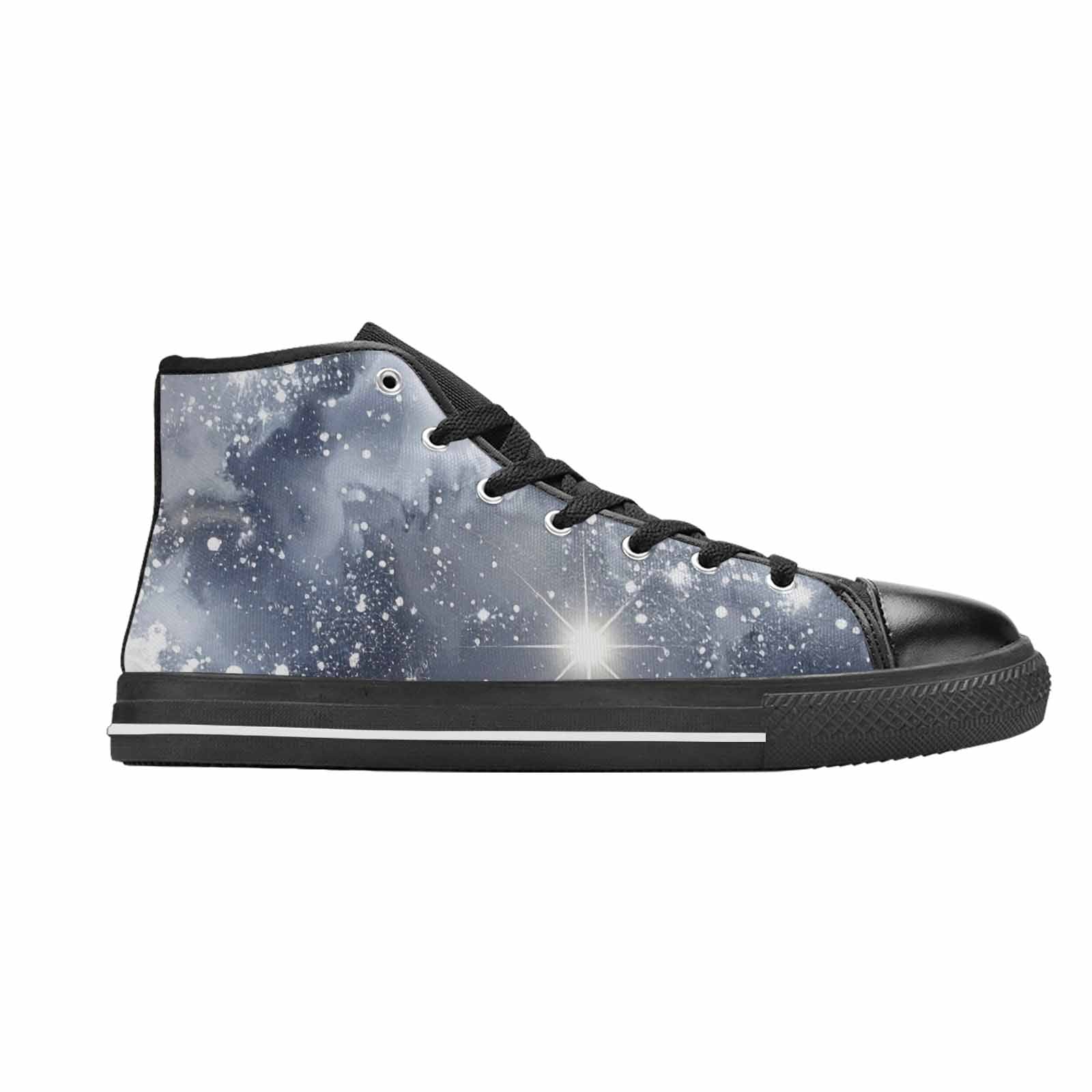 MEN'S Galaxy Art - High Top Canvas Wallpaper Art Custom Shoes