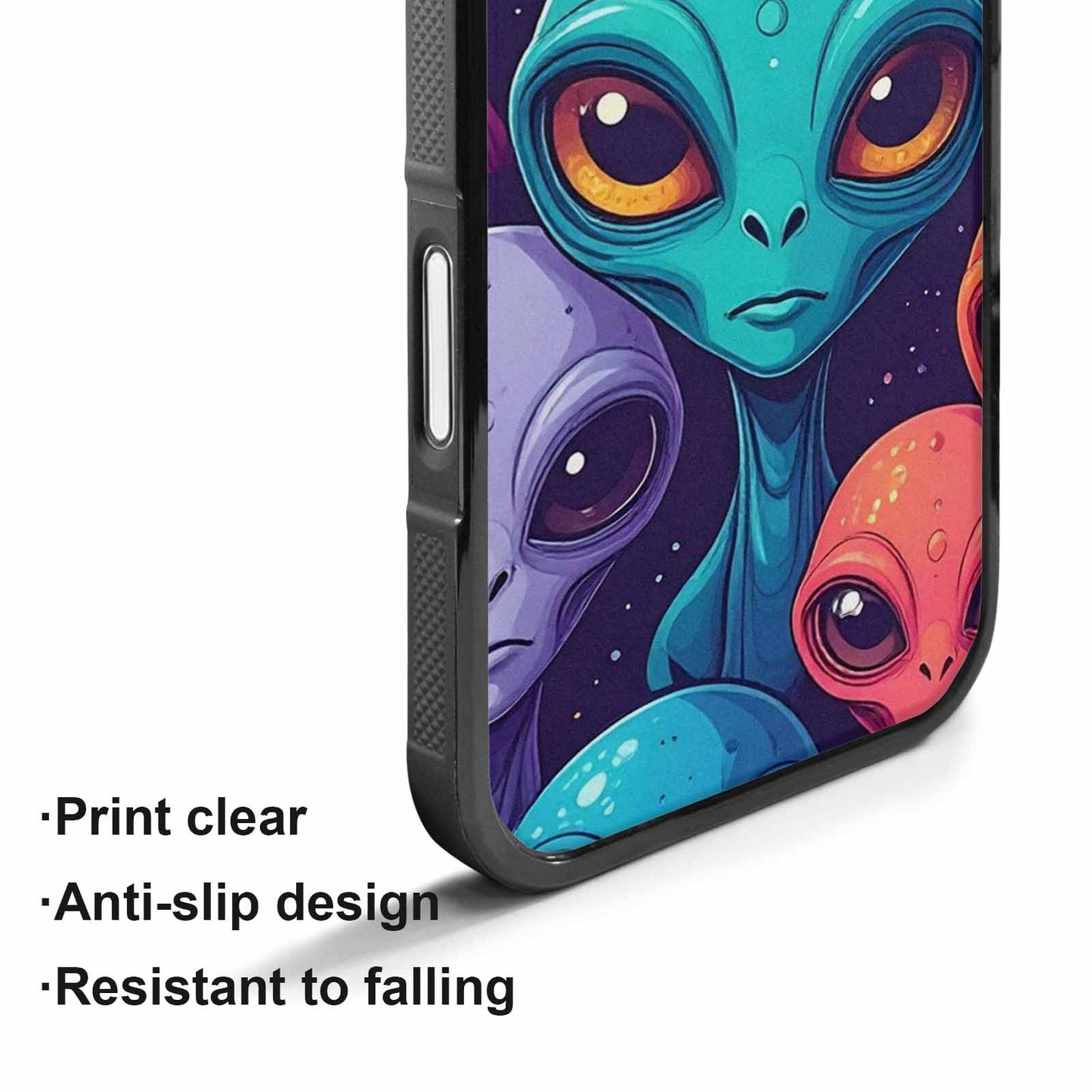 iPhone 17 Case — Alien Ufo Cartoon Art Alien Scifi, Original Design Phone Case