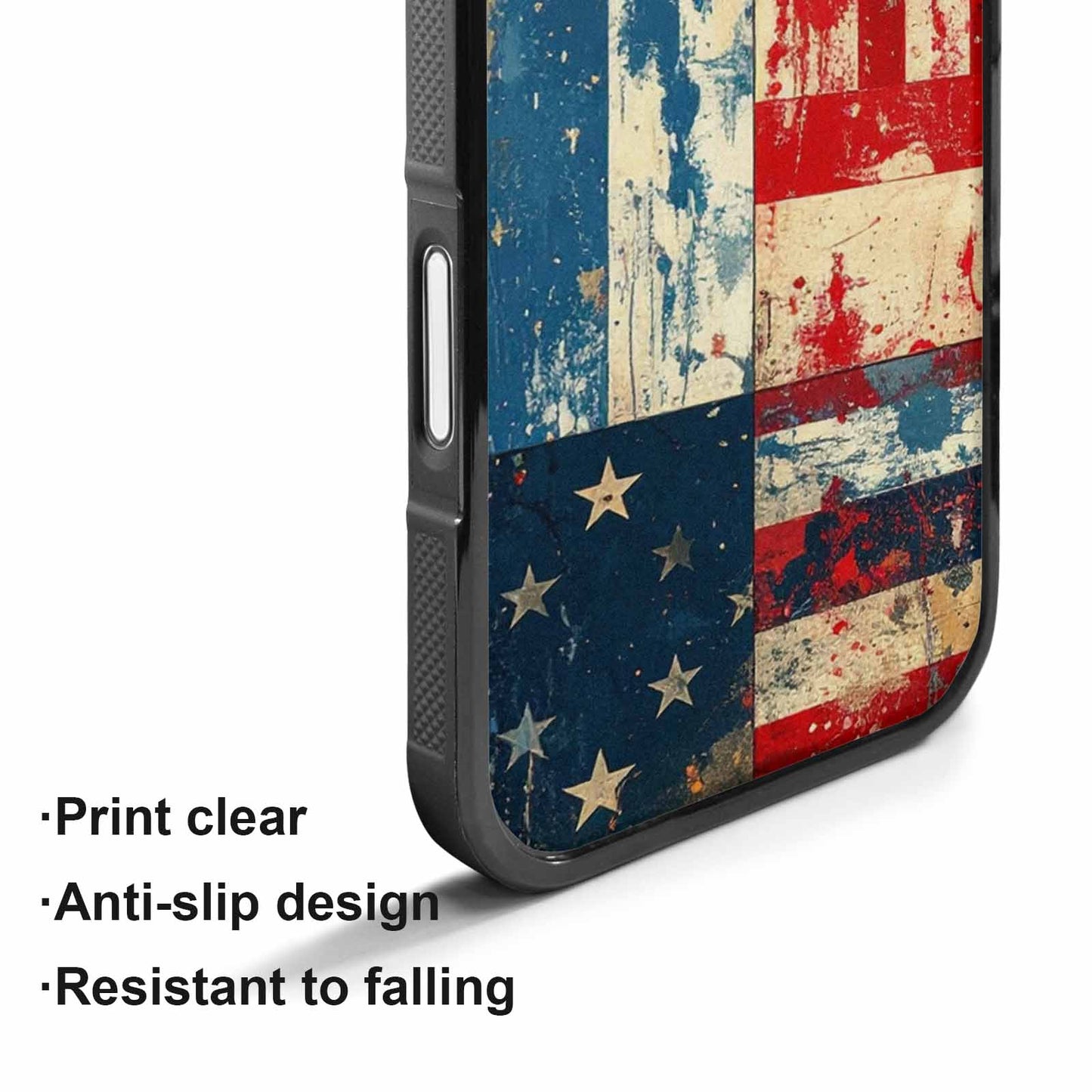 iPhone 17 Case — Small American Flag Stars Galaxy Space, Custom Made Phone Cover