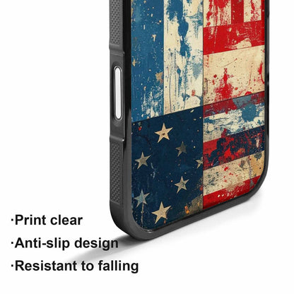 iPhone 17 Case — Small American Flag Stars Galaxy Space, Custom Made Phone Cover
