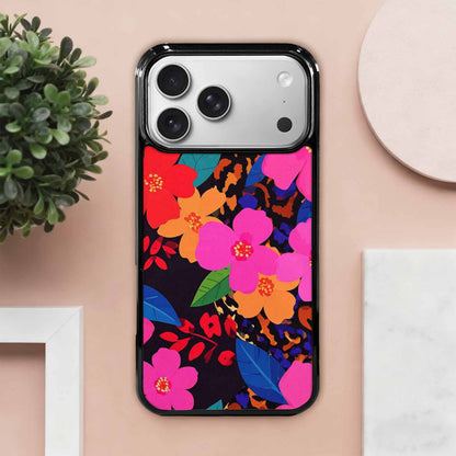 iPhone 17 Pro Max Case — Leopard Print Floral Seamless Animal Print, Custom Printed Phone Case