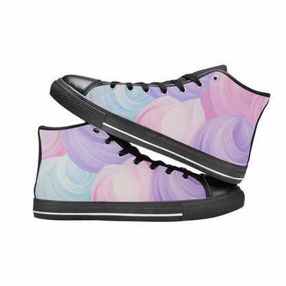 MEN'S Tie Dye - High Top Canvas Cottagecore Custom Sneakers