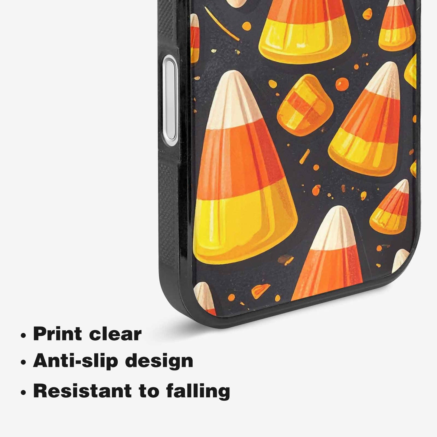 iPhone 16 Case — Halloween Candy Corn, Unique Phone Case Design