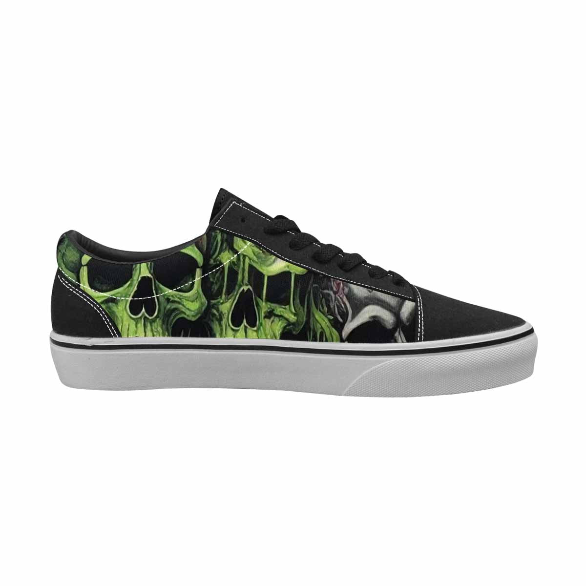 WOMEN'S Skulls (general) Lace-Up Canvas Surreal Custom Shoes