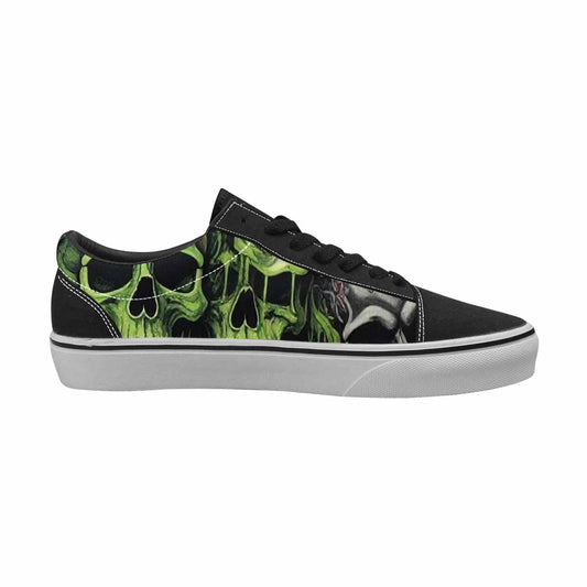 WOMEN'S Skulls (general) Lace-Up Canvas Surreal Custom Shoes