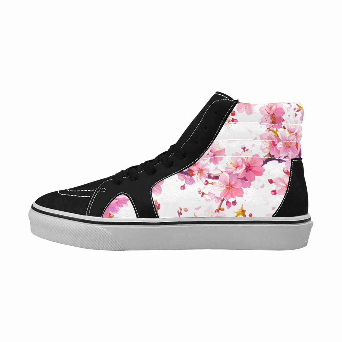 MEN'S Cherry Blossom Branch Cherry High Top Canvas Aesthetic Shoes