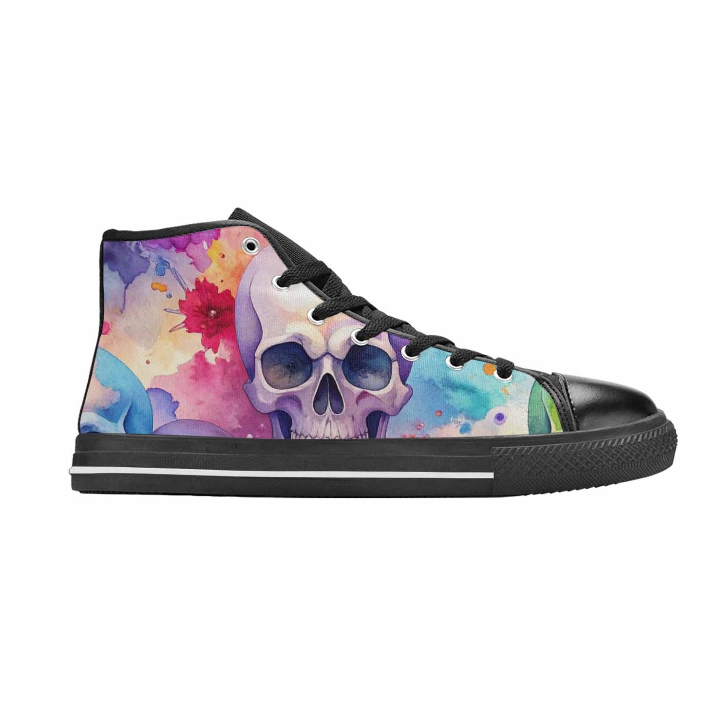 MEN'S Kulls - Watercolor High Top Canvas Aesthetic Custom Sneakers