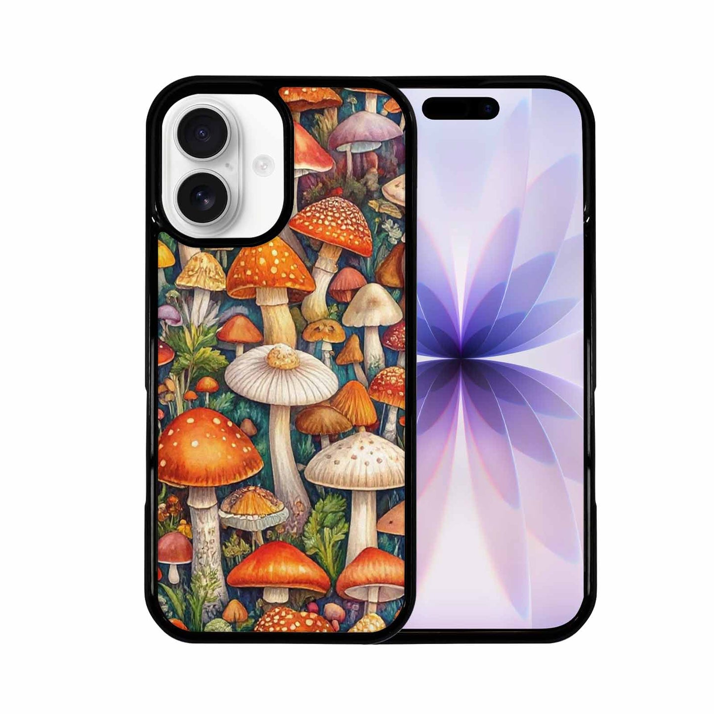 iPhone 17 Case — Mushrooms (general) Mushrooms Pattern Original Art, Personalized Phone Case