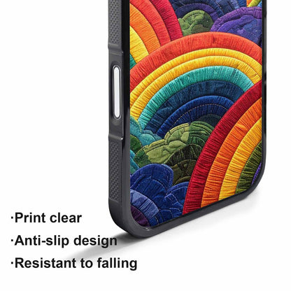 iPhone 17 Air Case — Vivid Camo Rainbow Arc Camo, Custom Phone Case