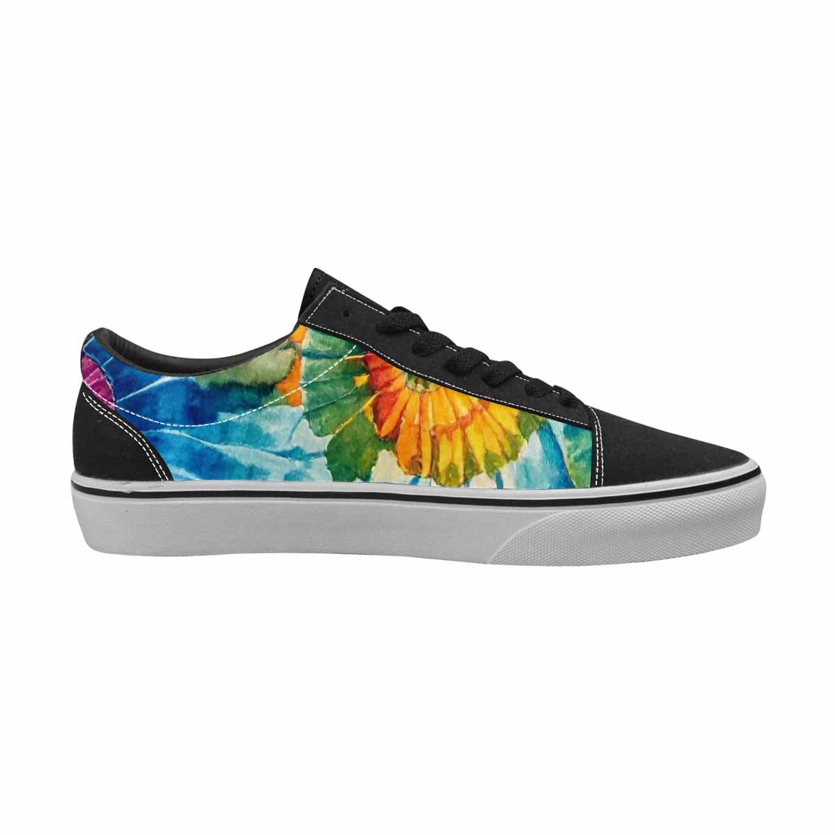 MEN'S Tie Dye Swirl Canvas Lace-Up Aesthetic Sneakers