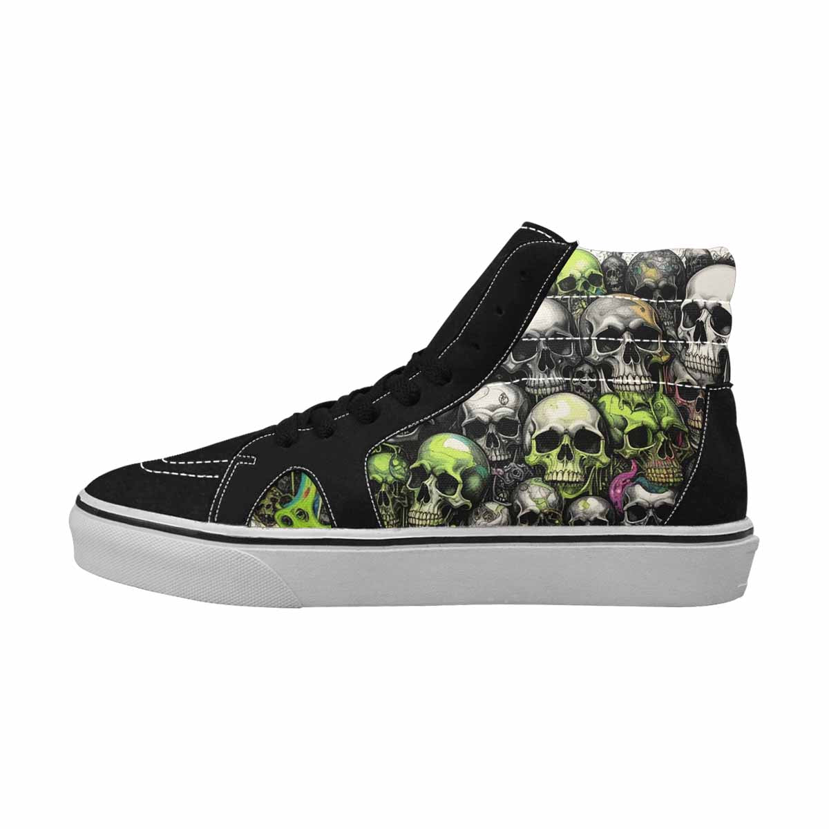 MEN'S Rainbow From Skull S High Top Canvas Dreamlike Custom Shoes