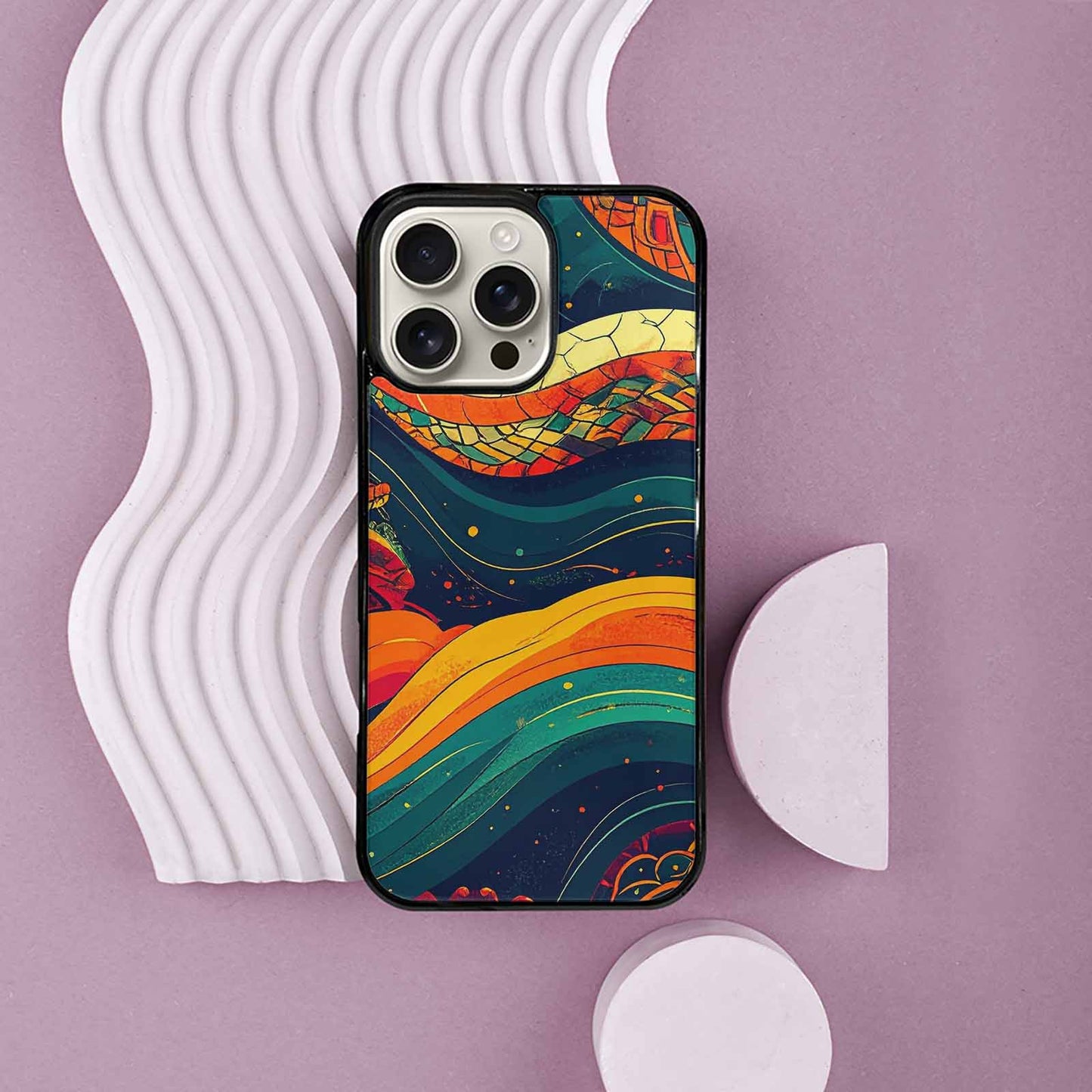iPhone 16 Pro Max Case — Hippie Serpent Pulse, Custom Art Phone Cover