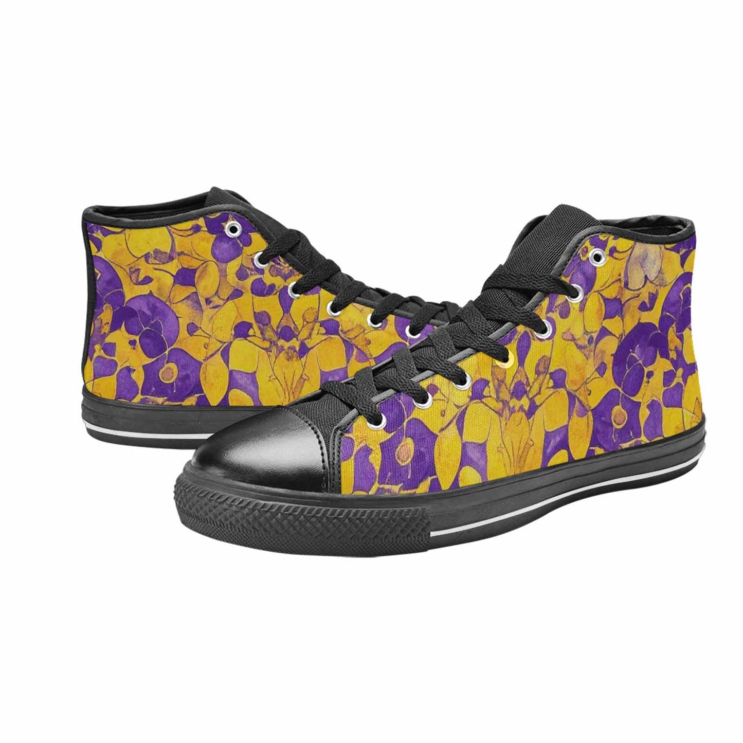 MEN'S Intersex Flag Color High Top Canvas Dreamcore Custom Sneakers