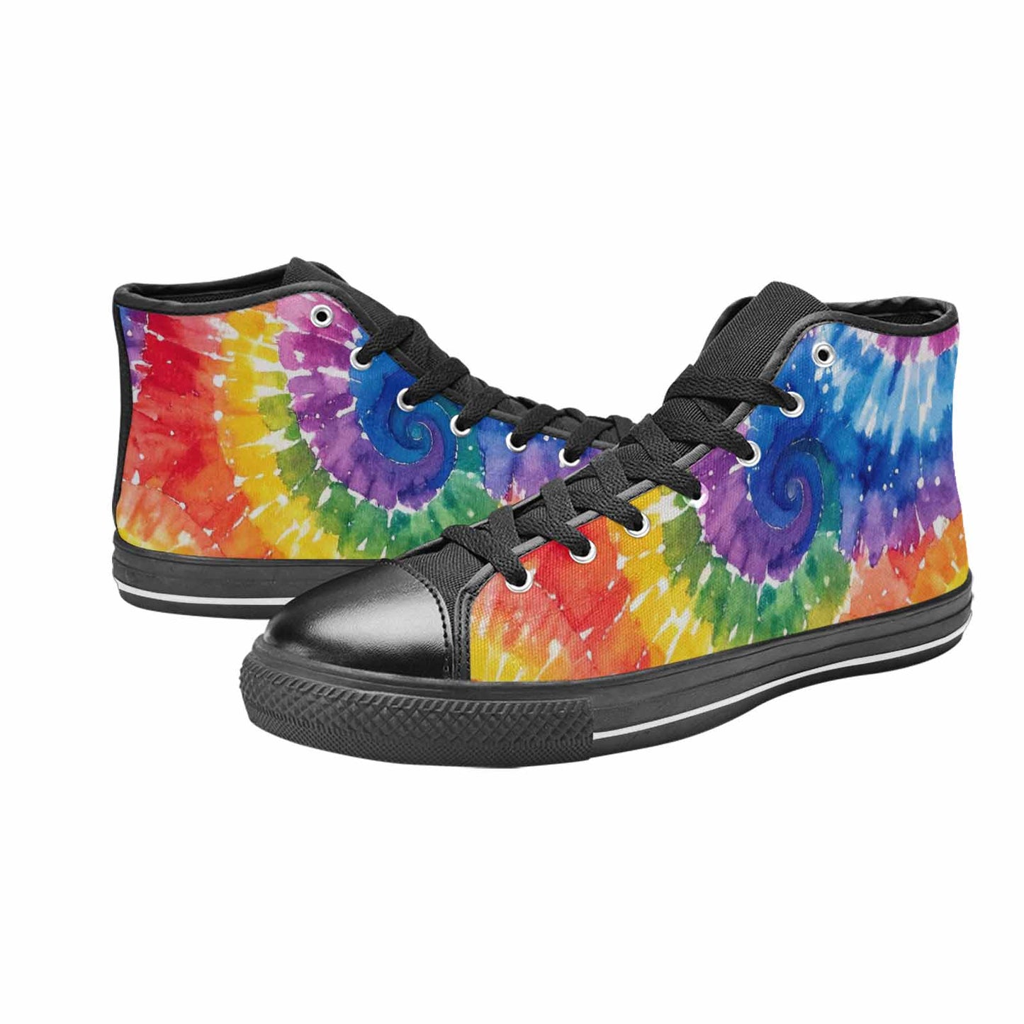 WOMEN'S Tie Dye - High Top Canvas Surreal Sneakers