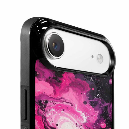 iPhone 17 Air Case — Galaxy Nebula Black Pink Ink Galaxy, Custom Art Phone Cover