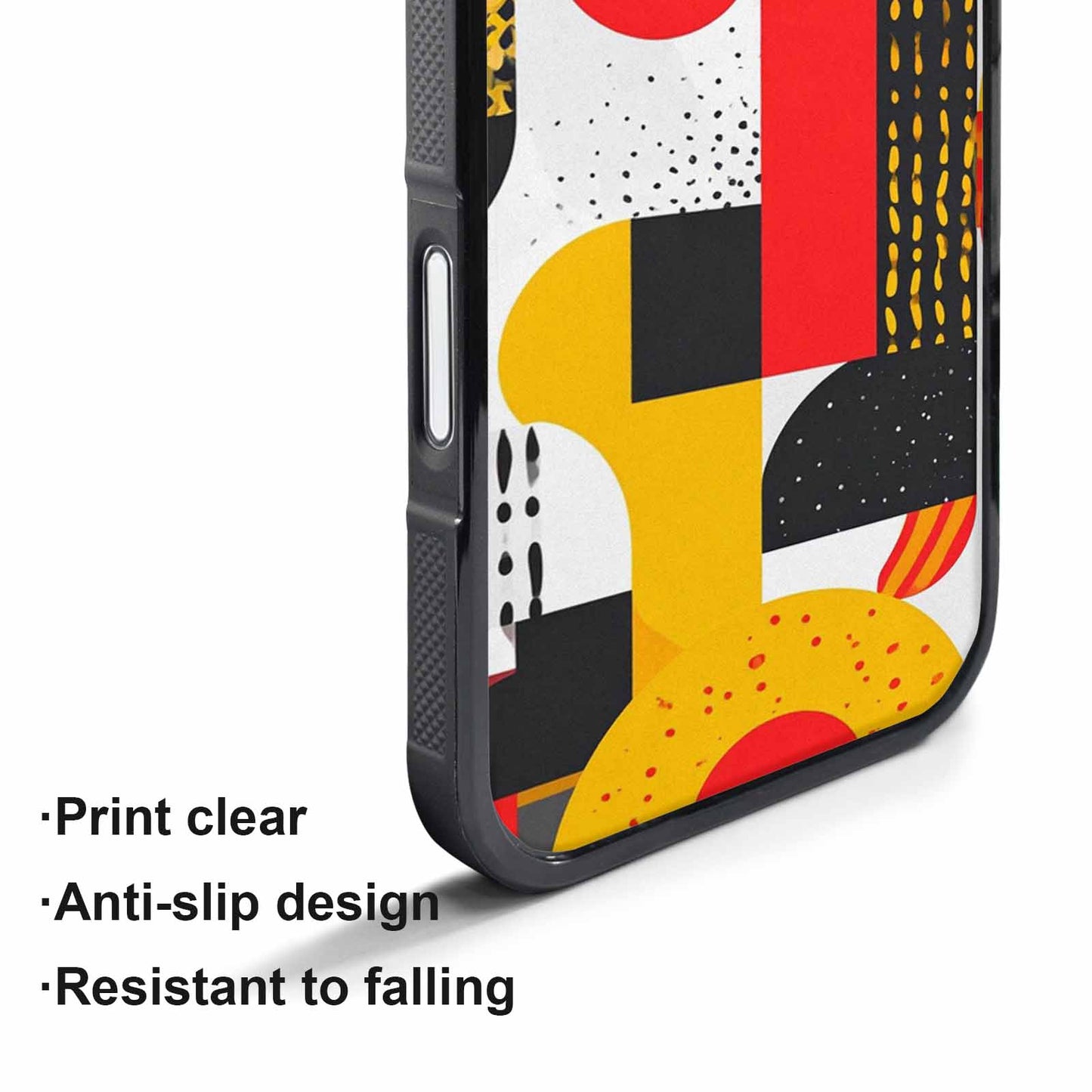 iPhone 17 Pro Case — Memphis Art Pattern Retro Vintage, Custom Made Phone Cover