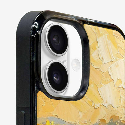iPhone 16 Plus Case — Impressionist Sunflower Brushstroke Pattern Hundreds Of, Original Design Phone Case