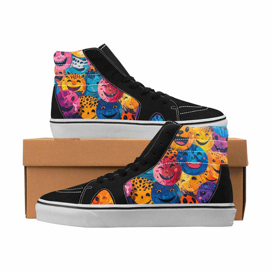 MEN'S Leopard High Top Canvas Wearable Art Wallpaper Art Custom Sneakers
