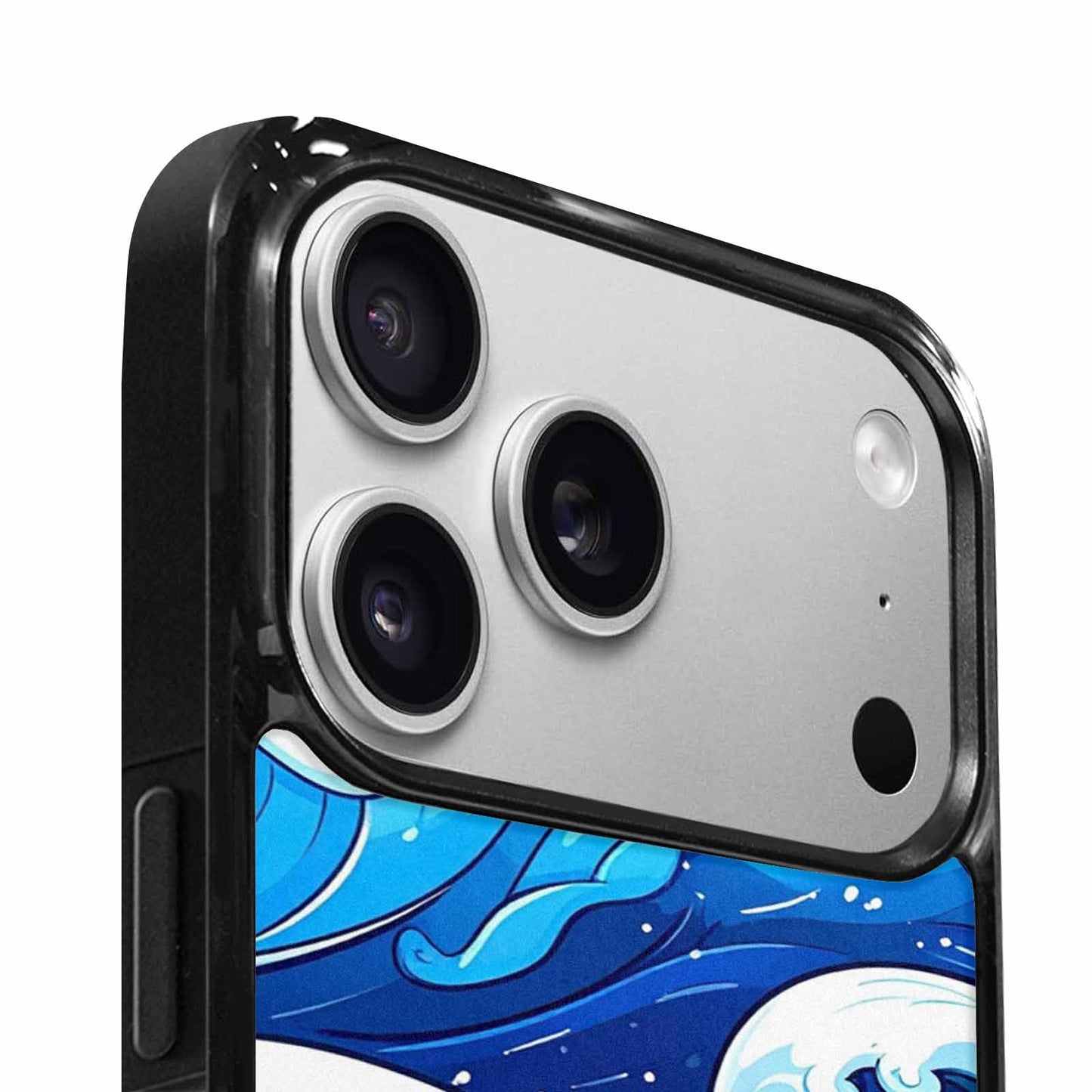 iPhone 17 Pro Max Case — Glossy Winter Wave Cartoon Cute, Custom Art Phone Cover